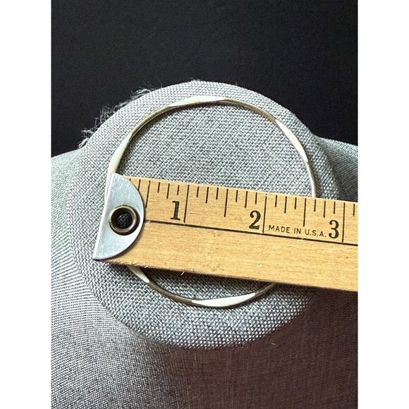 Vintage Brass Enamel Bangle Bracelet Stackable Boho Festival Art To Wear - Picture 4 of 5